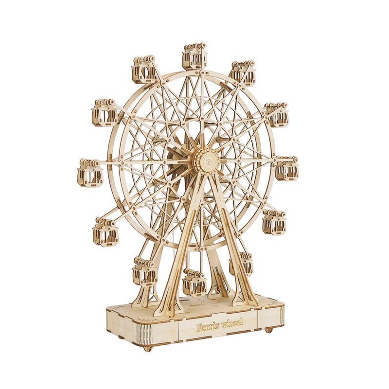Rueda de la fortuna (Ferris wheel) - Madera y caja musical