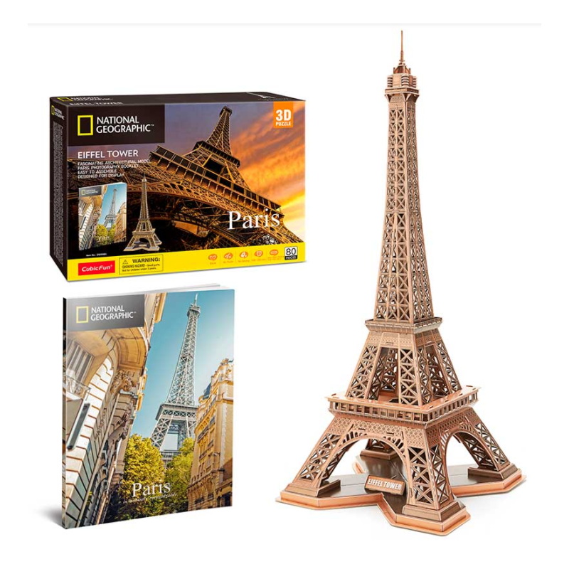 NATGEO Torre Eiffel - Puzzle 3D