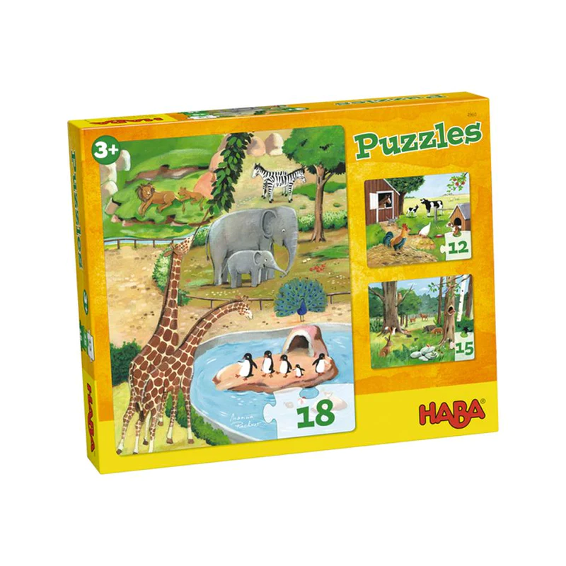 Puzzle animales 3 en 1